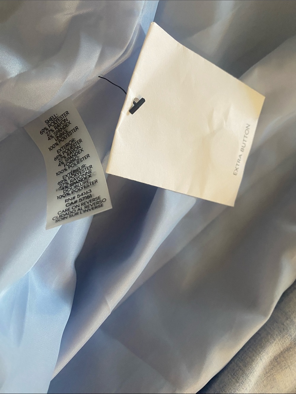 Calvin Klein Light Blue Sleeveless Zip Belted Dress - Picture 8 of 8